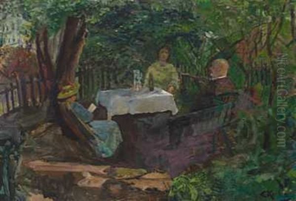 Fra Gonnegate 19 Oil Painting by Christian Krohg