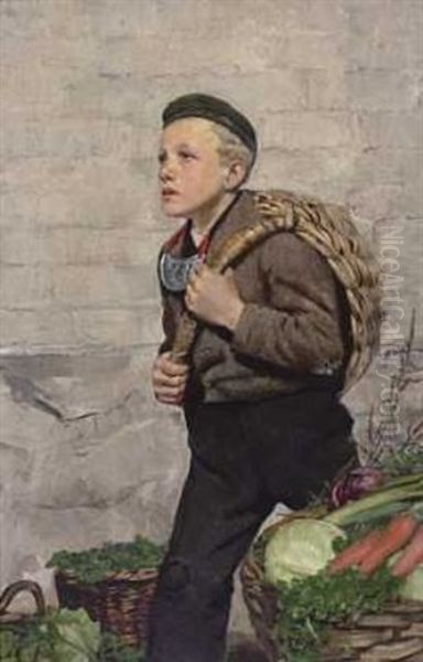 Baere For Dere? Oil Painting by Christian Krohg