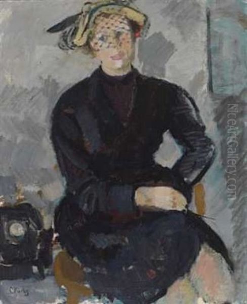 Sittende Kvinne Oil Painting by Christian Krohg