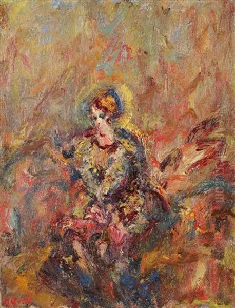 Femme Assise Oil Painting by Paul Kron