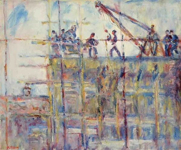 Les Docks Oil Painting by Paul Kron