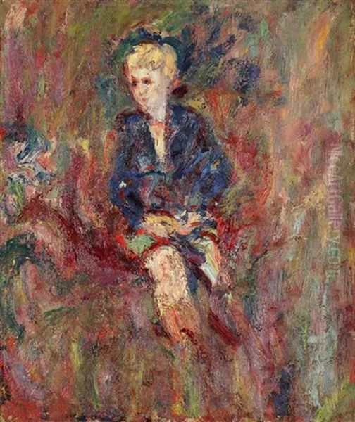 Femme Lisant Oil Painting by Paul Kron