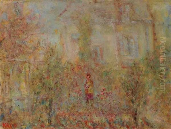 Le Jardin Oil Painting by Paul Kron