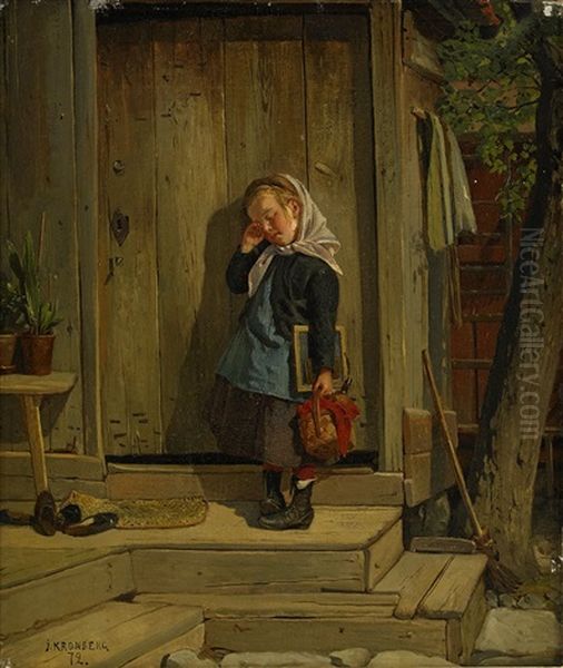 For Sent Oil Painting by Julius Johann Ferdinand Kronberg