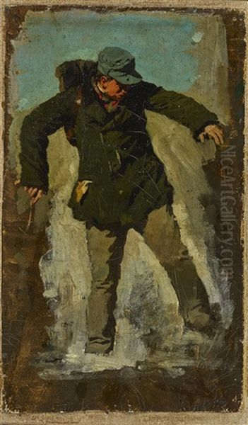 Walker Oil Painting by Carl Kronberger