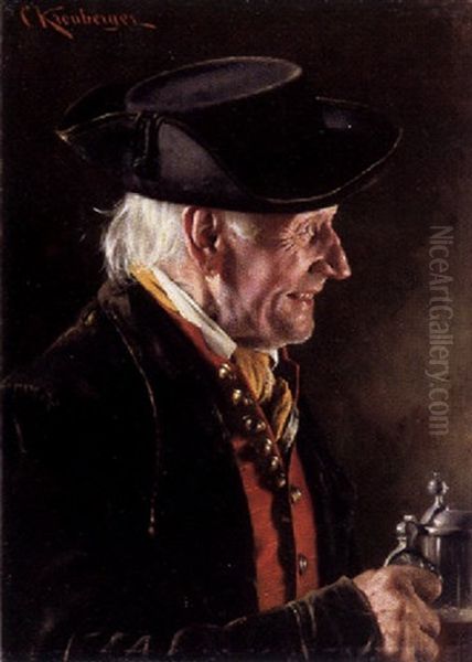 Der Genieser Oil Painting by Carl Kronberger