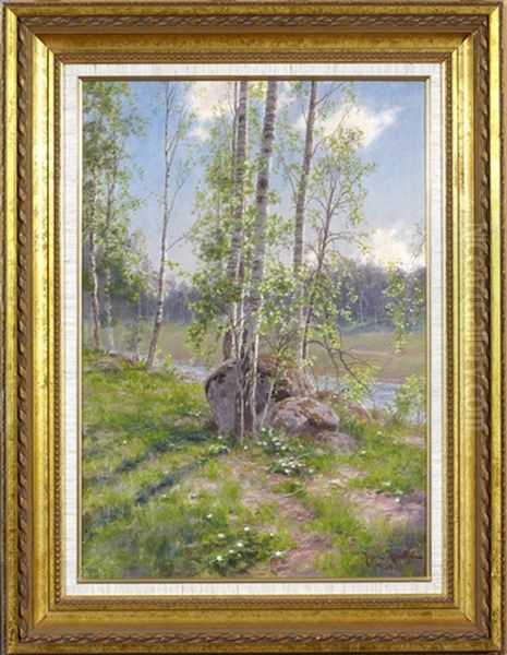 Var Oil Painting by Johan Fredrik Krouthen