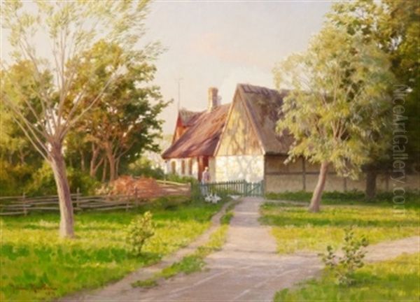 Gassen Matas Oil Painting by Johan Fredrik Krouthen