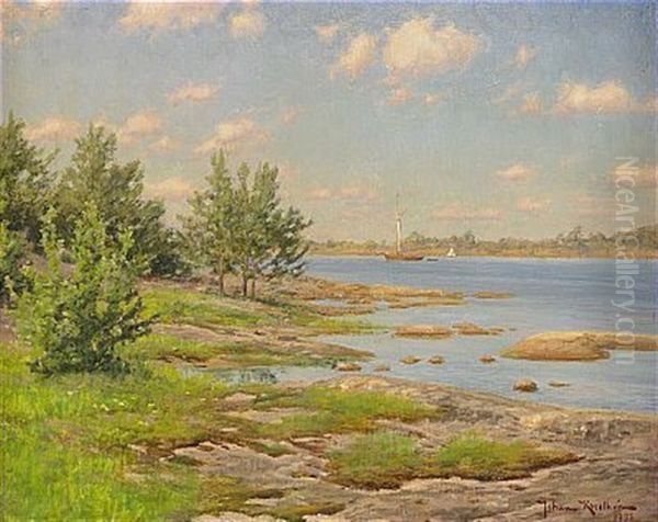 Skargardssommar Oil Painting by Johan Fredrik Krouthen