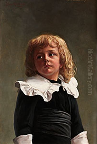 Carl-axel Ridderstad Oil Painting by Johan Fredrik Krouthen