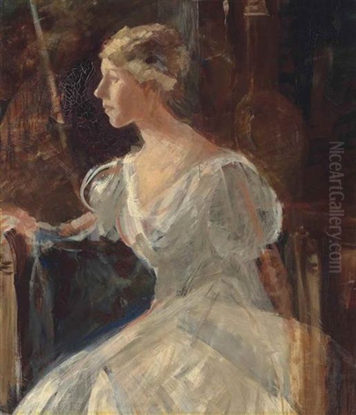 The Countess Lillie Suzanne Raben-levetzau Oil Painting by Peder Severin Kroyer