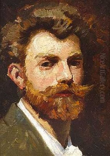 Kunsterens Selvportraet Oil Painting by Peder Severin Kroyer