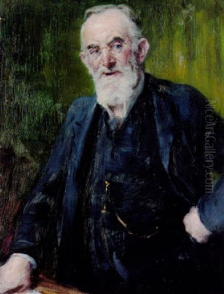 Portraet Af Hojesteretssagforer Octavius Hansen Oil Painting by Peder Severin Kroyer