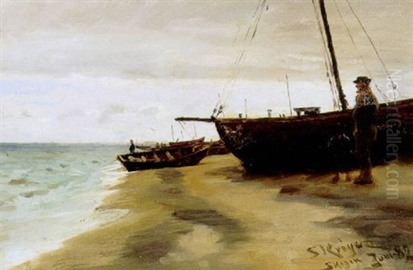 Skagens Sonderstrand, Juni Oil Painting by Peder Severin Kroyer