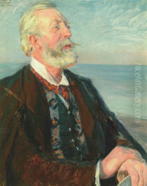 Portraet Af Klitfoged Ole Kristoffersen Oil Painting by Peder Severin Kroyer