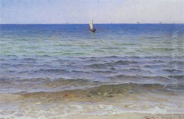 Sostudie Oil Painting by Peder Severin Kroyer