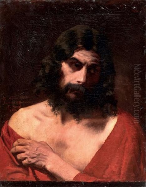 Christ Oil Painting by Edouard Krug