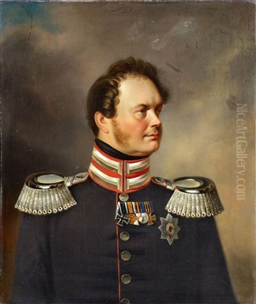 Friedrich Wilhelm Iv Oil Painting by Franz Krueger