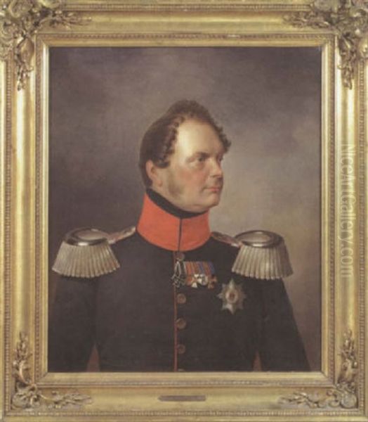 Portrat Des Konigs Friedrich Wilhelm Iv Von Preusen Oil Painting by Franz Krueger