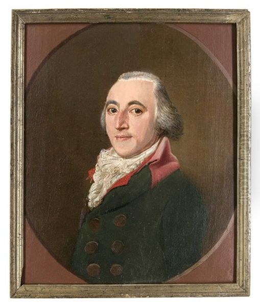 Portrait Des Wilhelm Christhelf Sigmund Mylius Im Halbprofil Oil Painting by Johann August Krueger