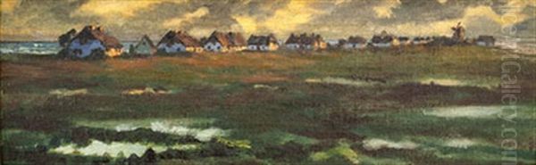 Vitte, Hiddensee Oil Painting by Oskar Kruse-Lietzenburg