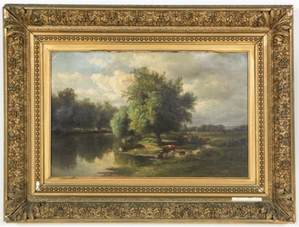 Landscape Oil Painting by Hendrik Dirk Kruseman van Elten