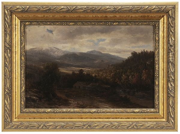 Autumn Mountain Landscape Oil Painting by Hendrik Dirk Kruseman van Elten