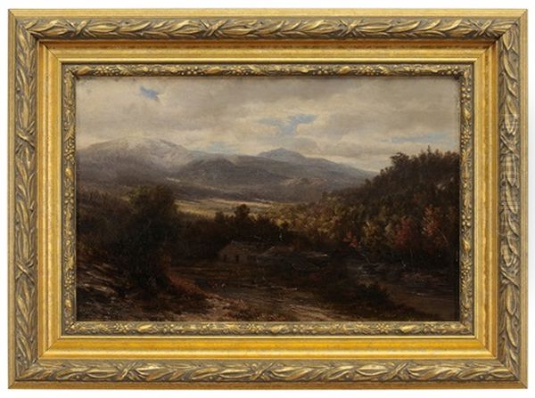 Autumn Mountain Landscape Oil Painting by Hendrik Dirk Kruseman van Elten