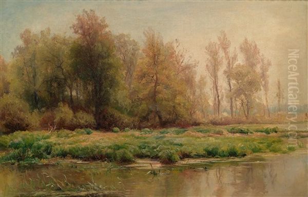 Moorlandschaft Oil Painting by Hendrik Dirk Kruseman van Elten