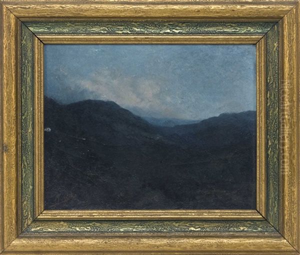 Smoky Mountain Landscape Oil Painting by Charles Christopher Krutch