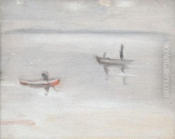 Silver Morning, 
Beaumaris Oil Painting by Clarice Marjoribanks Beckett