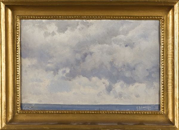 Clouds Oil Painting by Konstantin Yakovlevich Kryzhitsky