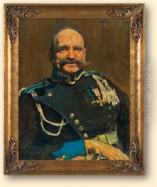 Sergeant Major Oil Painting by Konrad Krzyzanowski