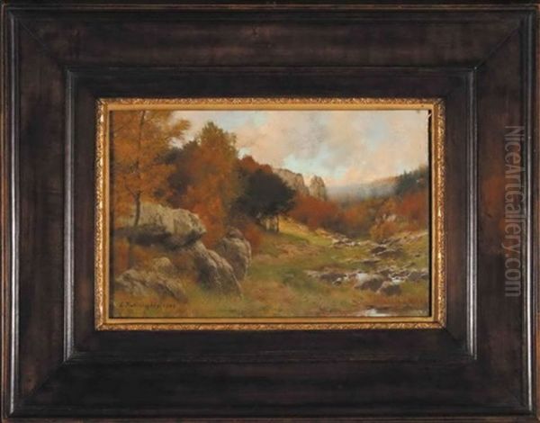 Pejzaz Jesienny Oil Painting by Erich Kubierschky