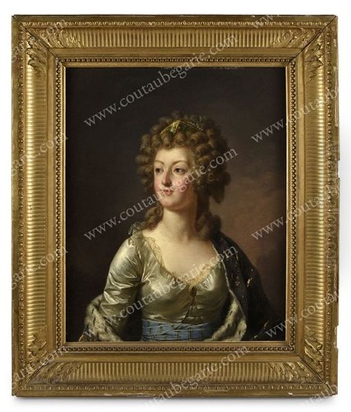 Portrait De La Reine Marie-antoinette De France (1755-1793) Oil Painting by Alexander Kucharski