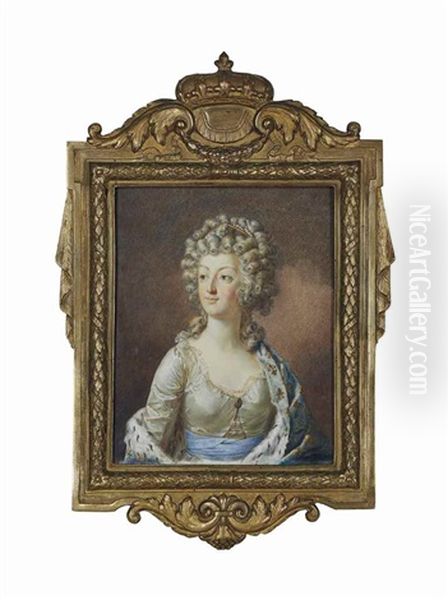 Portrait De La Reine Marie-antoinette Oil Painting by Alexander Kucharski