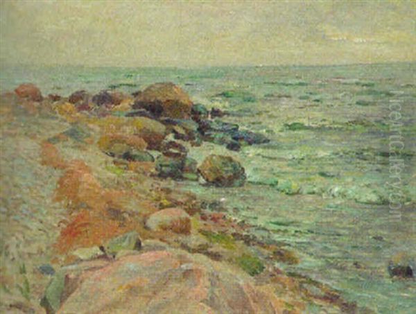 Ostseekuste Rugen (oder Vilm) Oil Painting by Max Kuchel