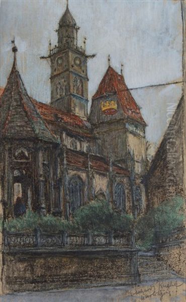 Uberlingen Oil Painting by Gotthardt Johann Kuehl