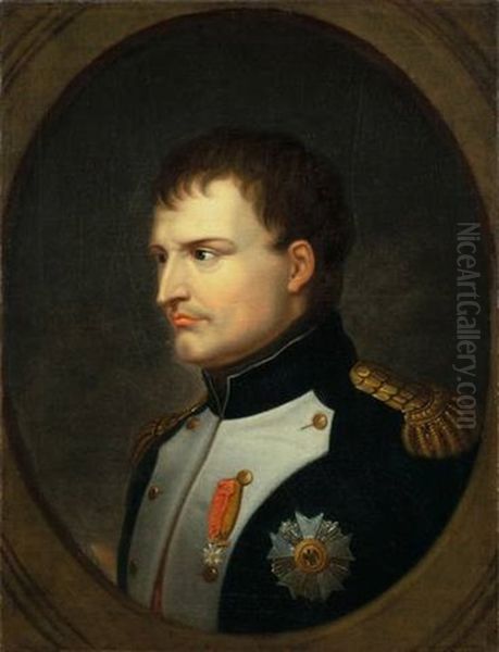 Napoleon I. Buonaparte (1. Fassung) Oil Painting by Franz Gerhard von Kuegelgen