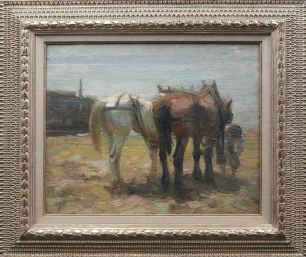 Work Horses Oil Painting by Walt Kuhn