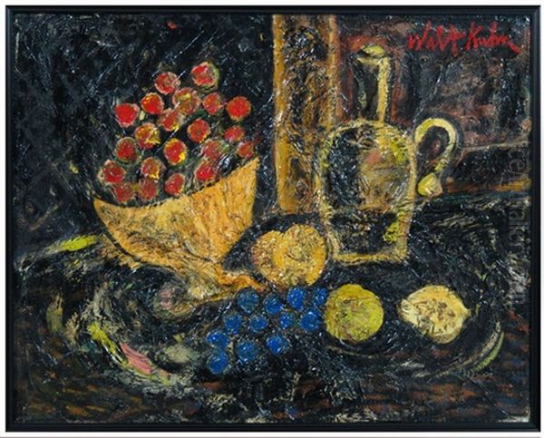 Still-life With Grapes Oil Painting by Walt Kuhn