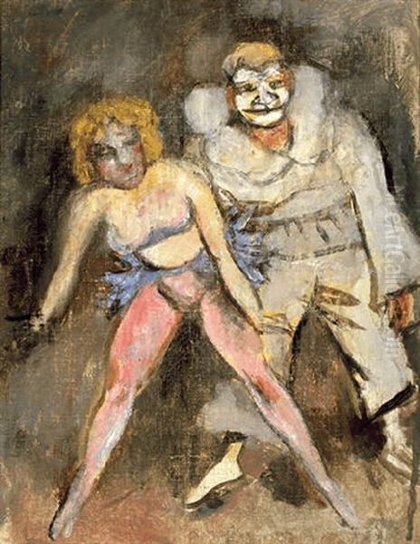 Clown And Showgirl by Walt Kuhn