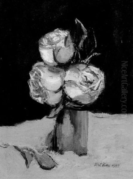 Roses Oil Painting by Walt Kuhn