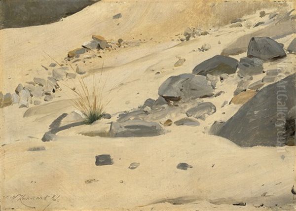 Wustenboden Oil Painting by Wilhelm Friedrich Kuhnert