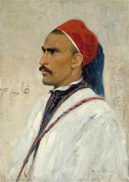 Araber Oil Painting by Wilhelm Friedrich Kuhnert