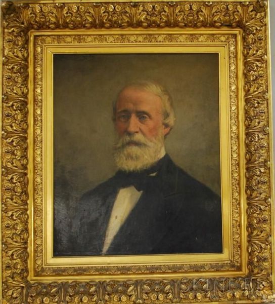 Portrait Of Samuel Putnam Avery Oil Painting by James Carroll Beckwith