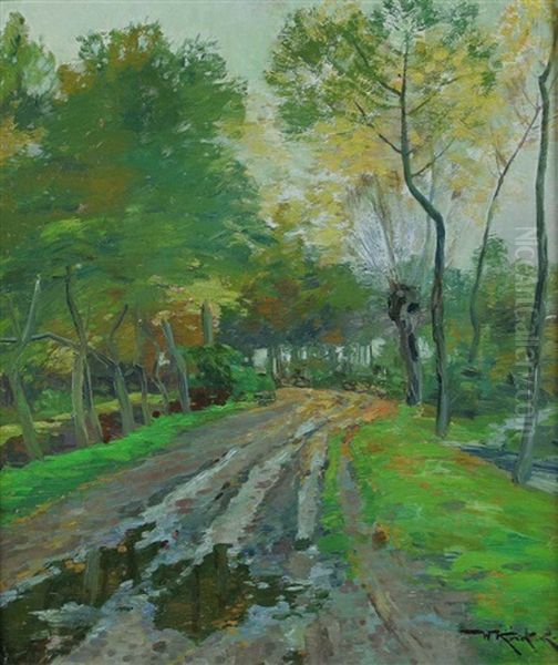 Herbststimmung Bei Dulmen Oil Painting by Willhelm Kukuk