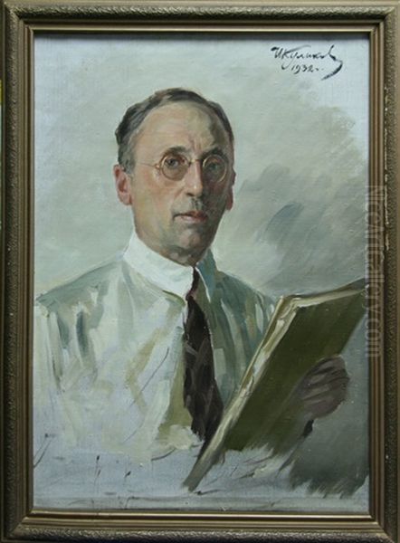 Vladimir Sokolov Oil Painting by Ivan Semionovich Kulikov