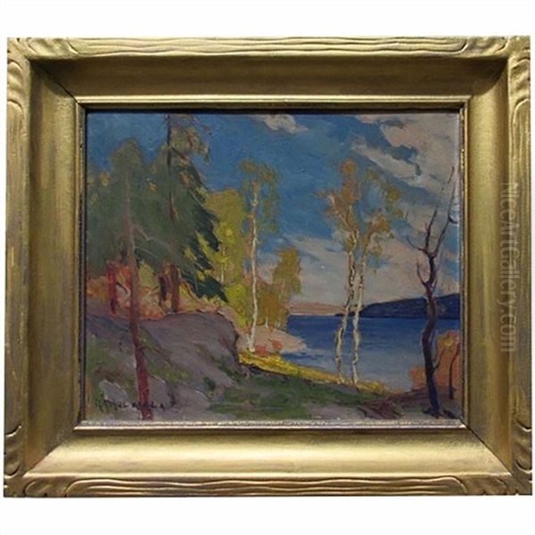 Autumn Sunshine Oil Painting by George Arthur Kulmala