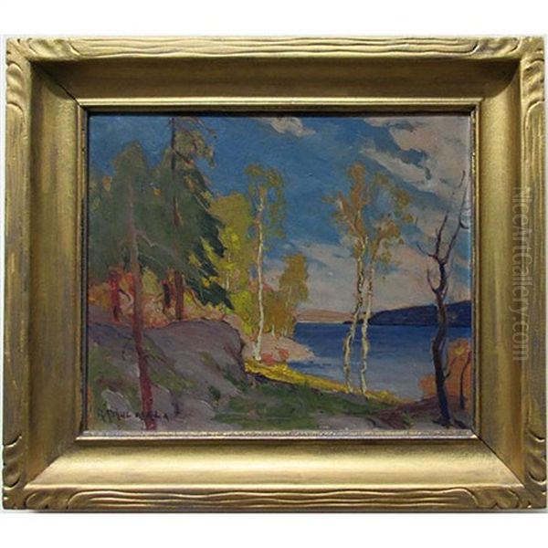 Autumn Sunshine Oil Painting by George Arthur Kulmala